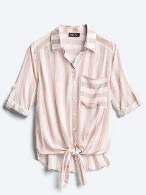 Vixbe Thompkins Tie Front Top